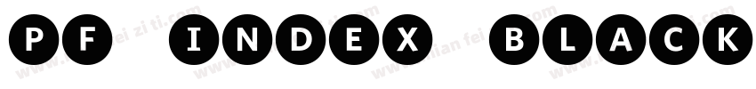 PF Index Black Itali字体转换
